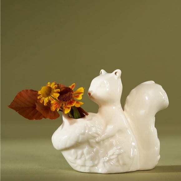 Anthropologie Other - COPY - COPY - NWT. NIB Anthropologie Winter White Creature Bud Vase. Squirrel. …